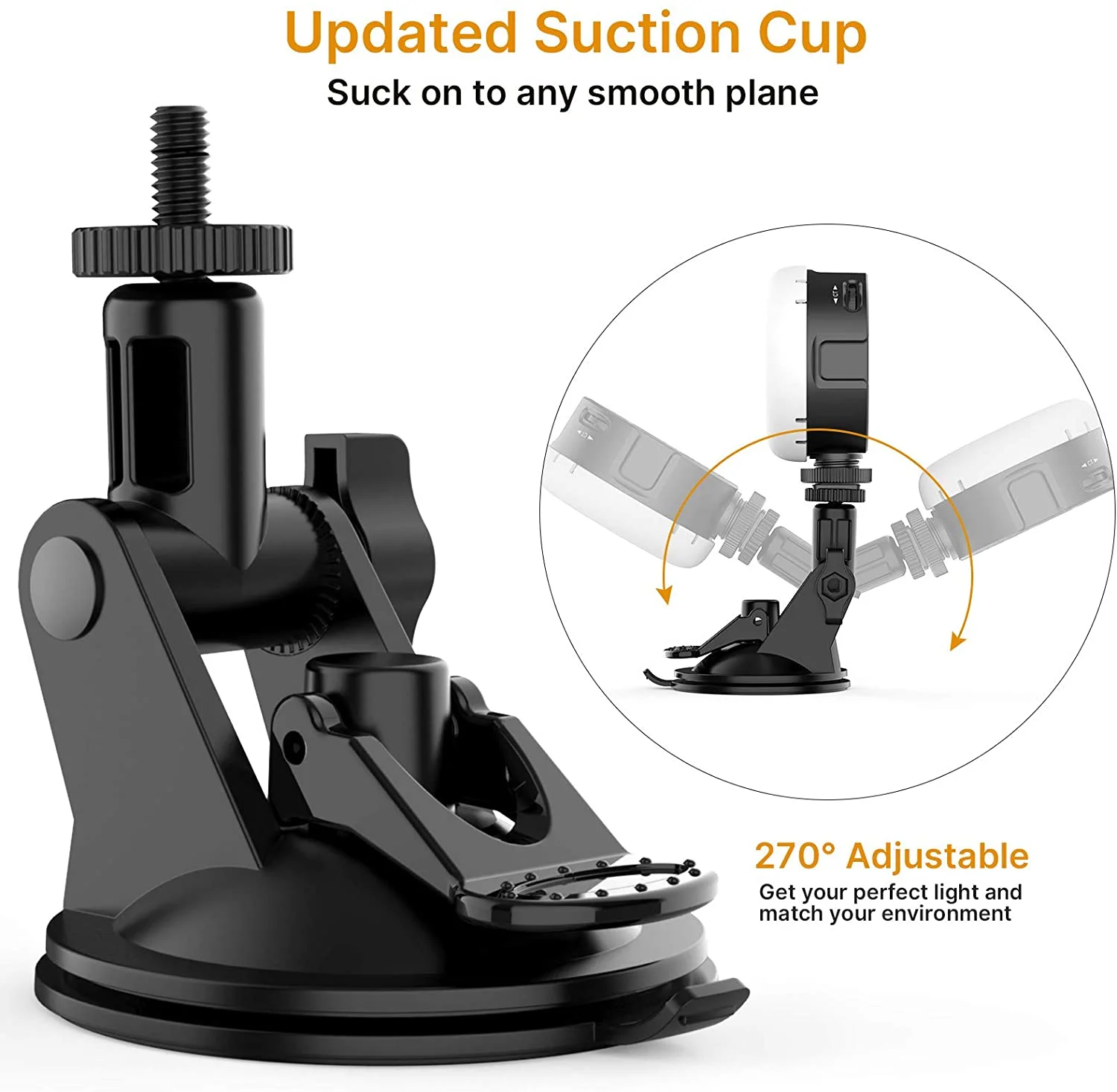 VIJIM VL69 Laptop Mini Video Light Kit with Suction Cup - Great For Video Conferencing, Zoom Calls, Live Streaming & Content Creation - Image 4