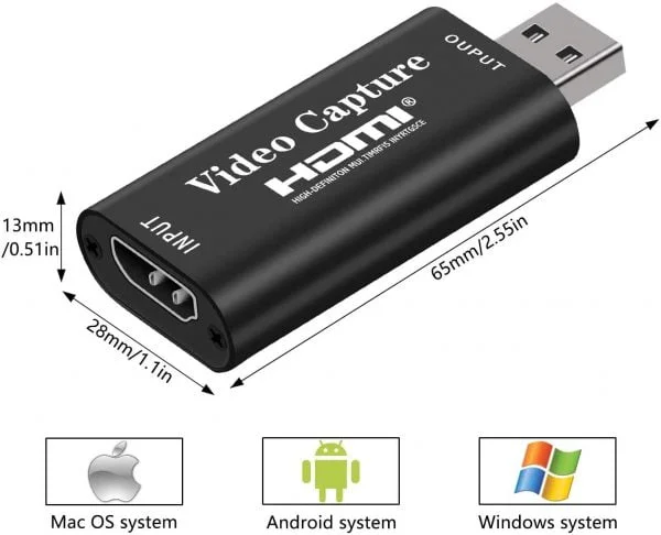 USB HDMI Video Capture Card - for PS4 & X-Box, Game Streaming, Video Editing, YouTube Content Creation - Image 2